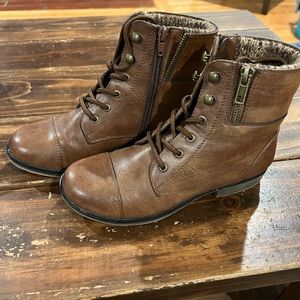 Brown Mudd Ankle Boots
